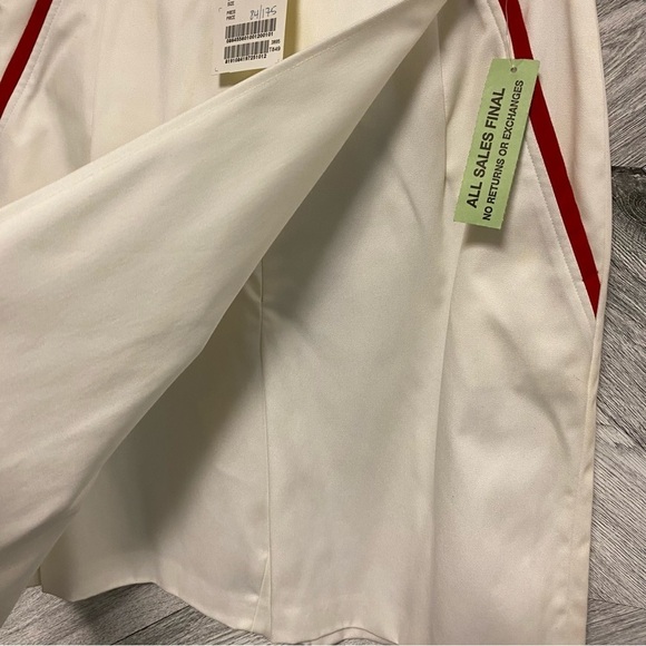 Escada Sport | Skort In White With Red Accents Size 36 NEW - Picture 3 of 8